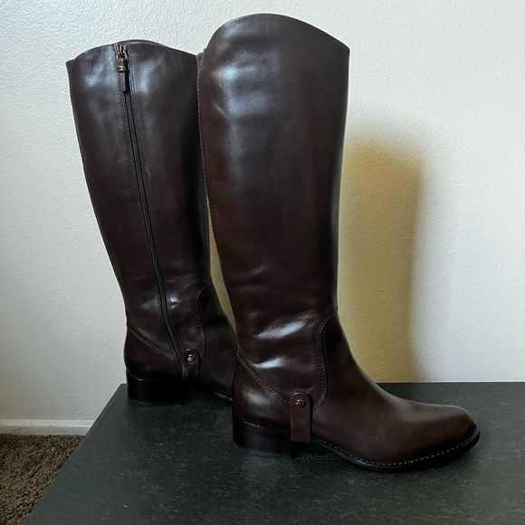 Via Spiga Women's Brown Leather Boots - Picture 2 of 5
